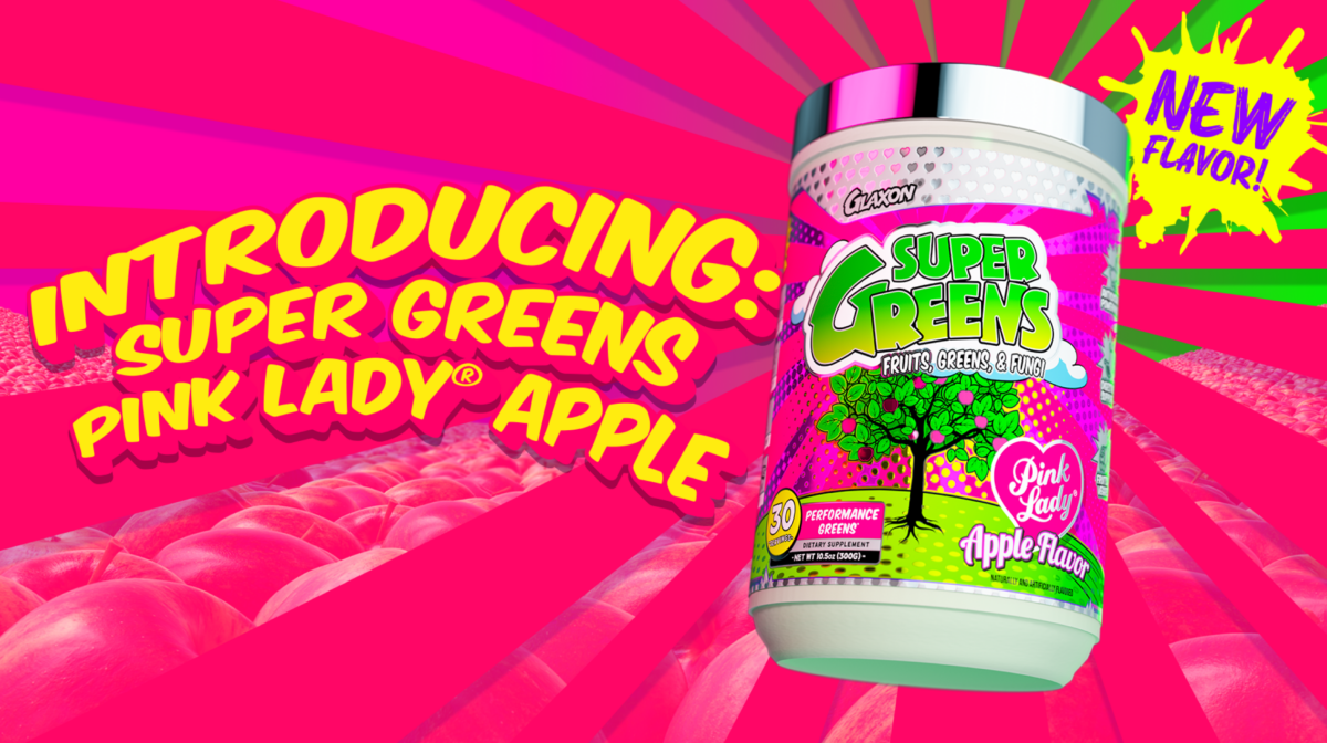 Glaxon Super Greens Pink Lady Apple Flavor With Real Apple Extract