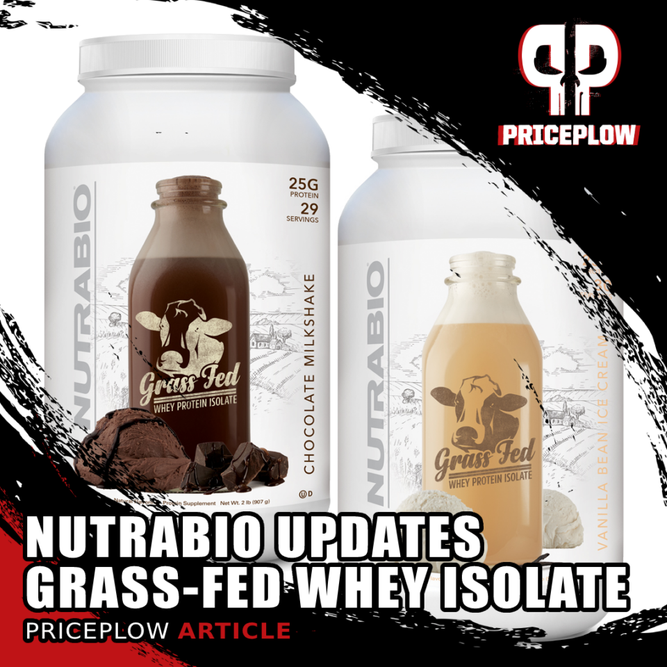 NutraBio Grass Fed Whey Isolate Flavors Get Upgraded