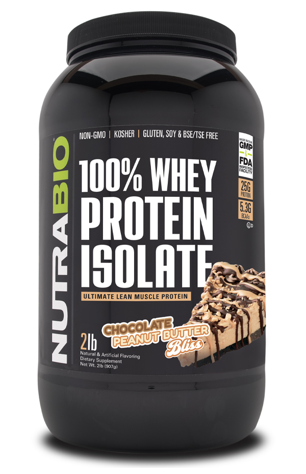 100% Whey Protein Isolate Chocolate Peanut Butter Bliss