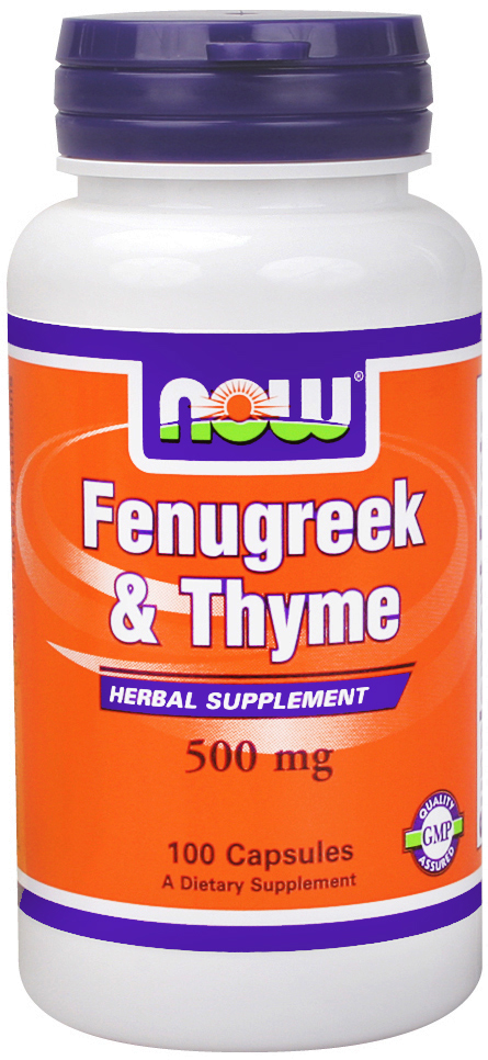 NOW Foods Thyme and Fenugreek