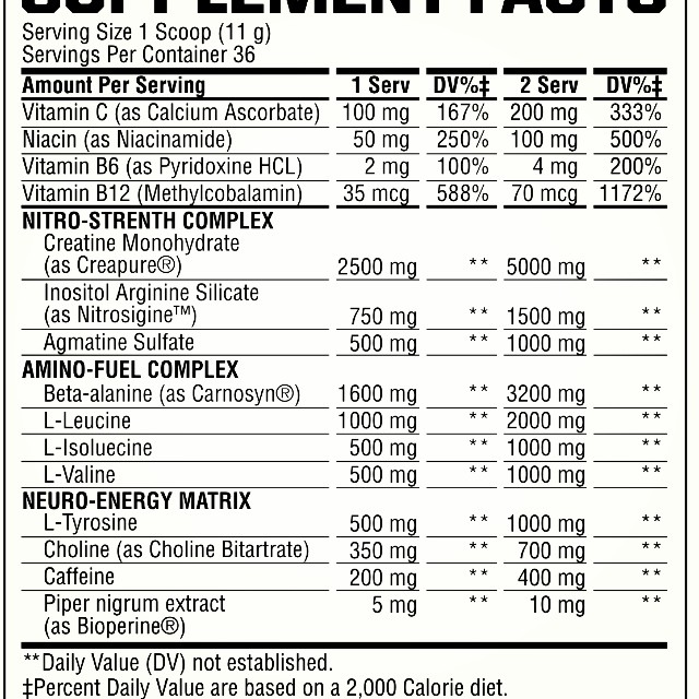 Gaspari has come through in the clutch with a 100% open label!