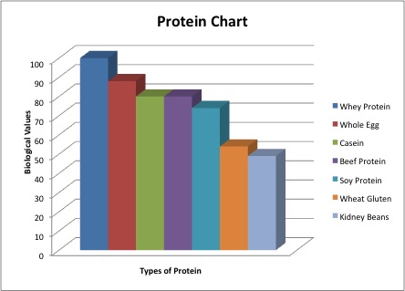 Whey Protein Chart