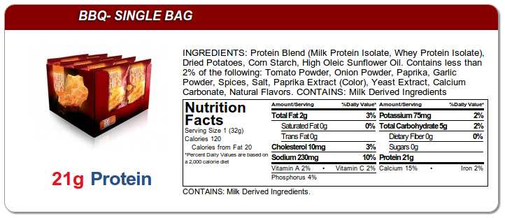 Quest Protein Chips - BBQ Ingredients