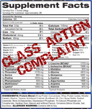 Class Action Lawsuit on Amino Acid Spiking