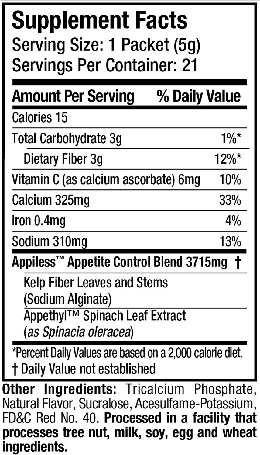 Appiless Purely Inspired's Exclusive Appetite Suppressant