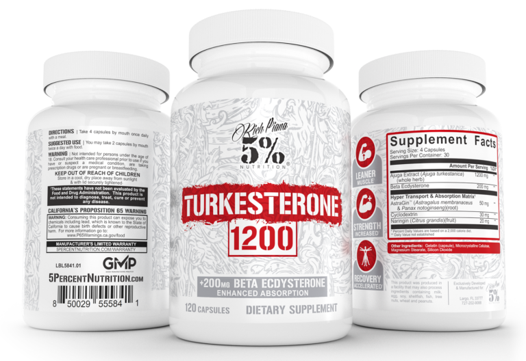 5% Nutrition Turkesterone 1200: Extra Ecdysterone for Extra Gains!
