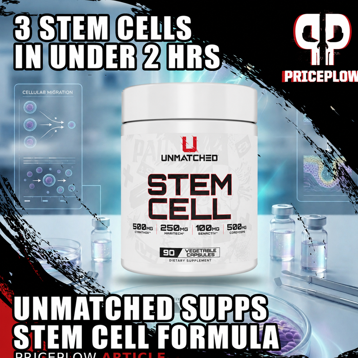Unmatched Supps Stem Cell: Kris Gethin's Formula for Cellular Recovery and Longevity