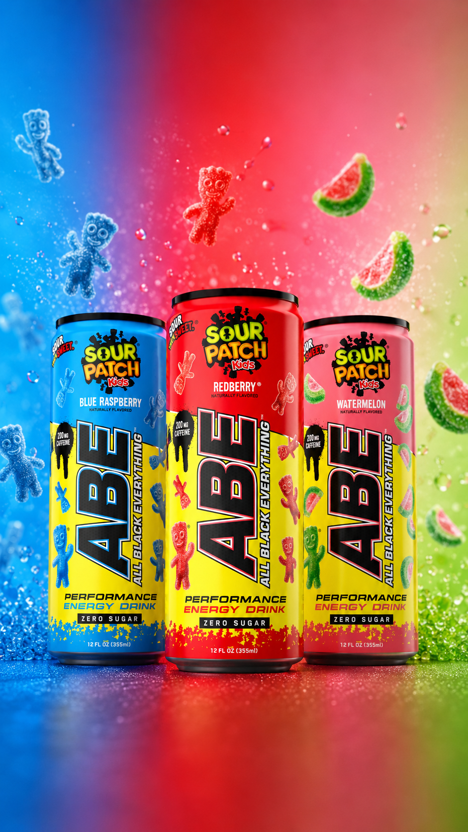 ABE Performance Energy Drink: Sour Patch Kids Flavors