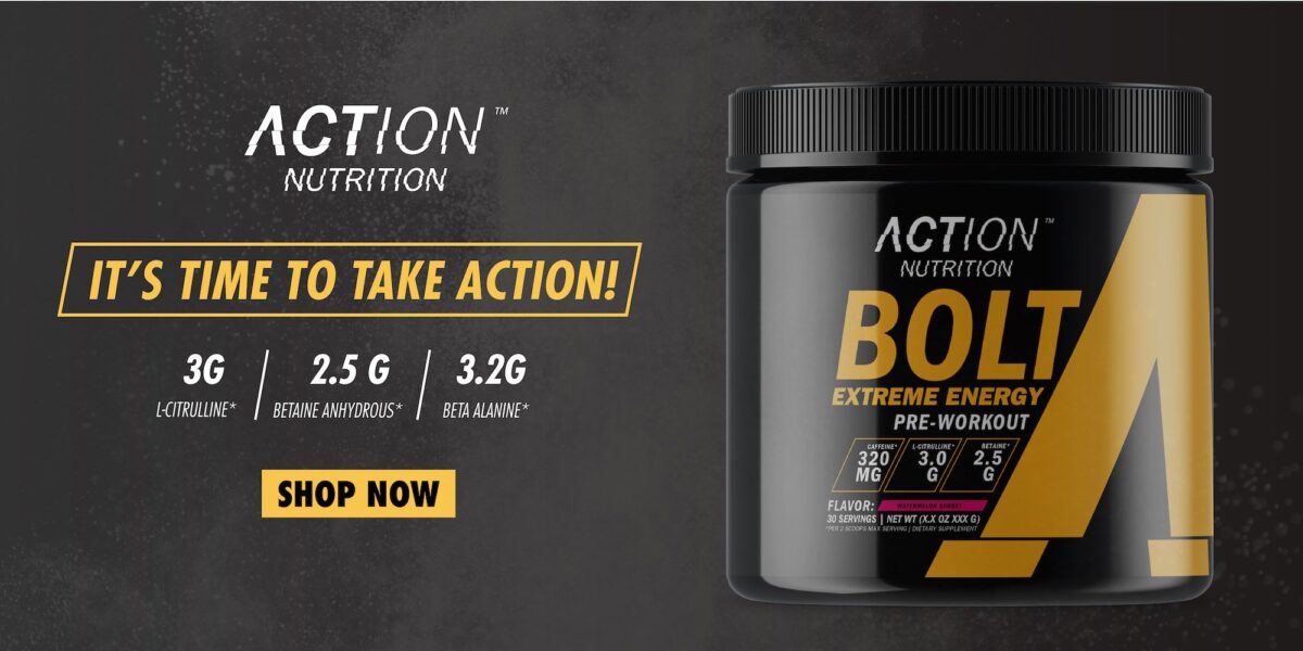 Action Nutrition’s BOLT Extreme Energy The Pre Workout for Fasted Training