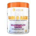 Alpha Lion GAIN-O-RADE Grapermelon Gains Label