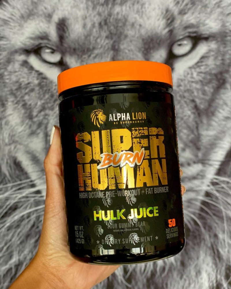 Alpha Lion SuperHuman Burn SMURF Juice Blue Gummy Bear Brings Blue Heat!
