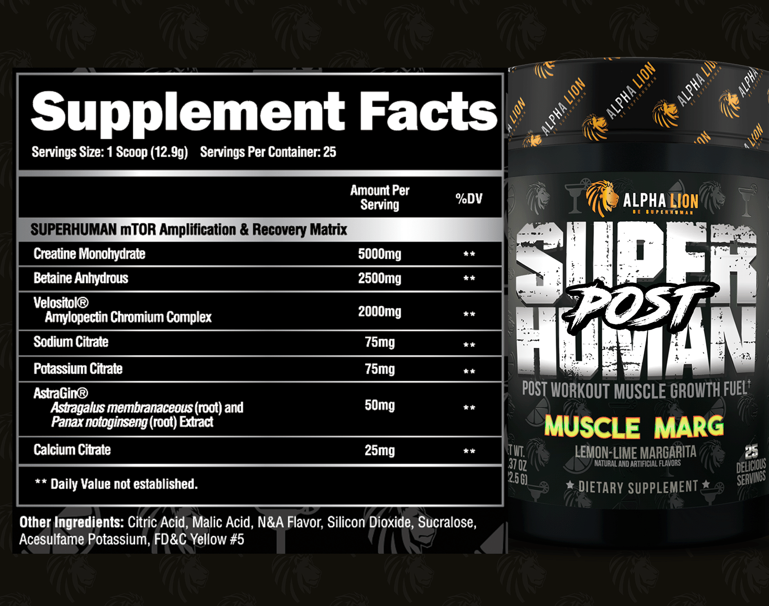 Alpha Lion SuperHuman POST: Muscle Protein Synthesis Maximizer