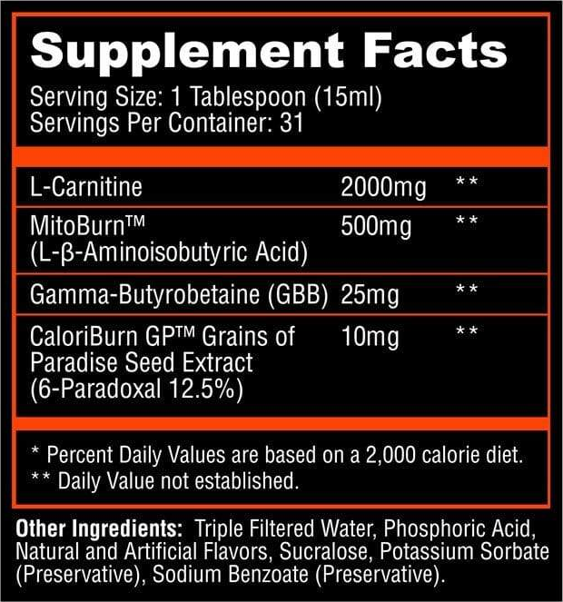 Alpha Lion SuperHuman Scorch Ingredients