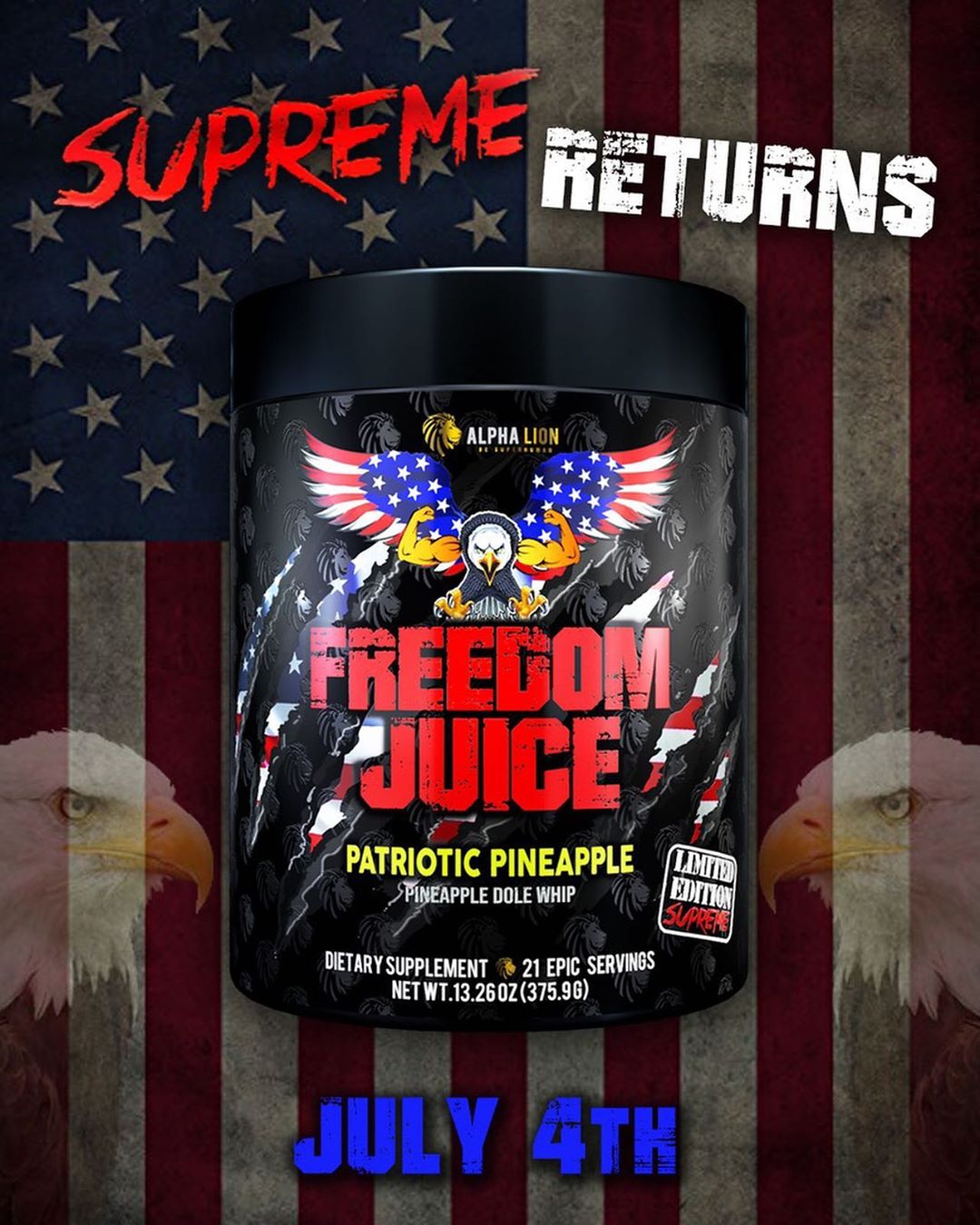 Alpha Lion SuperHuman Supreme Freedom Juice