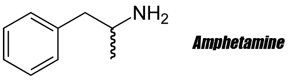 Amphetamine 2D Sturcture