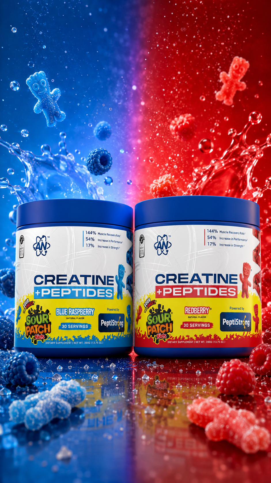 Creatine + Peptides: Sour Patch Kids Flavors