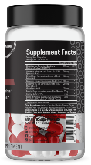 Anabolic Warfare Project GDA Supplement Facts