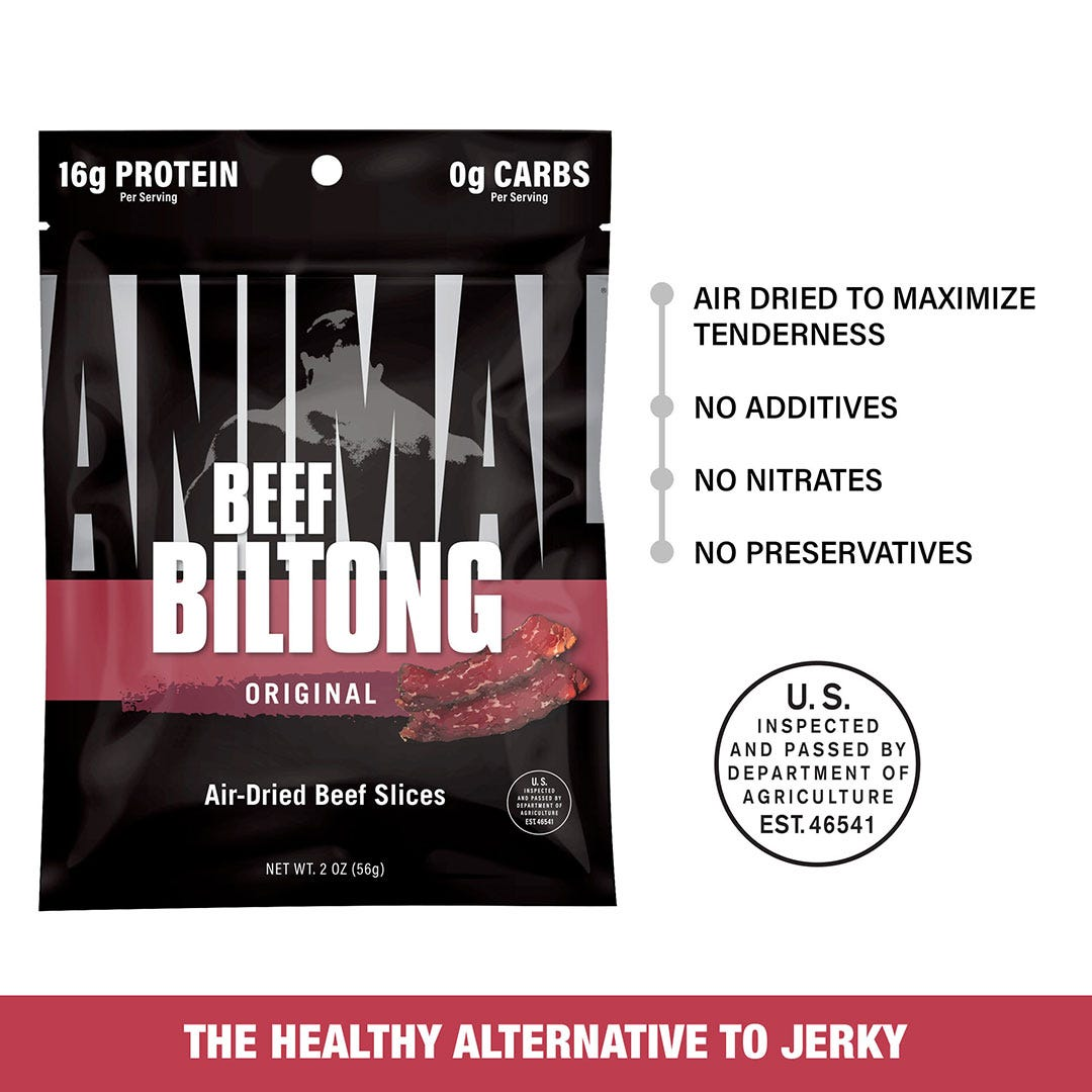 Animal BEEF BILTONG The Superior Meat Snack