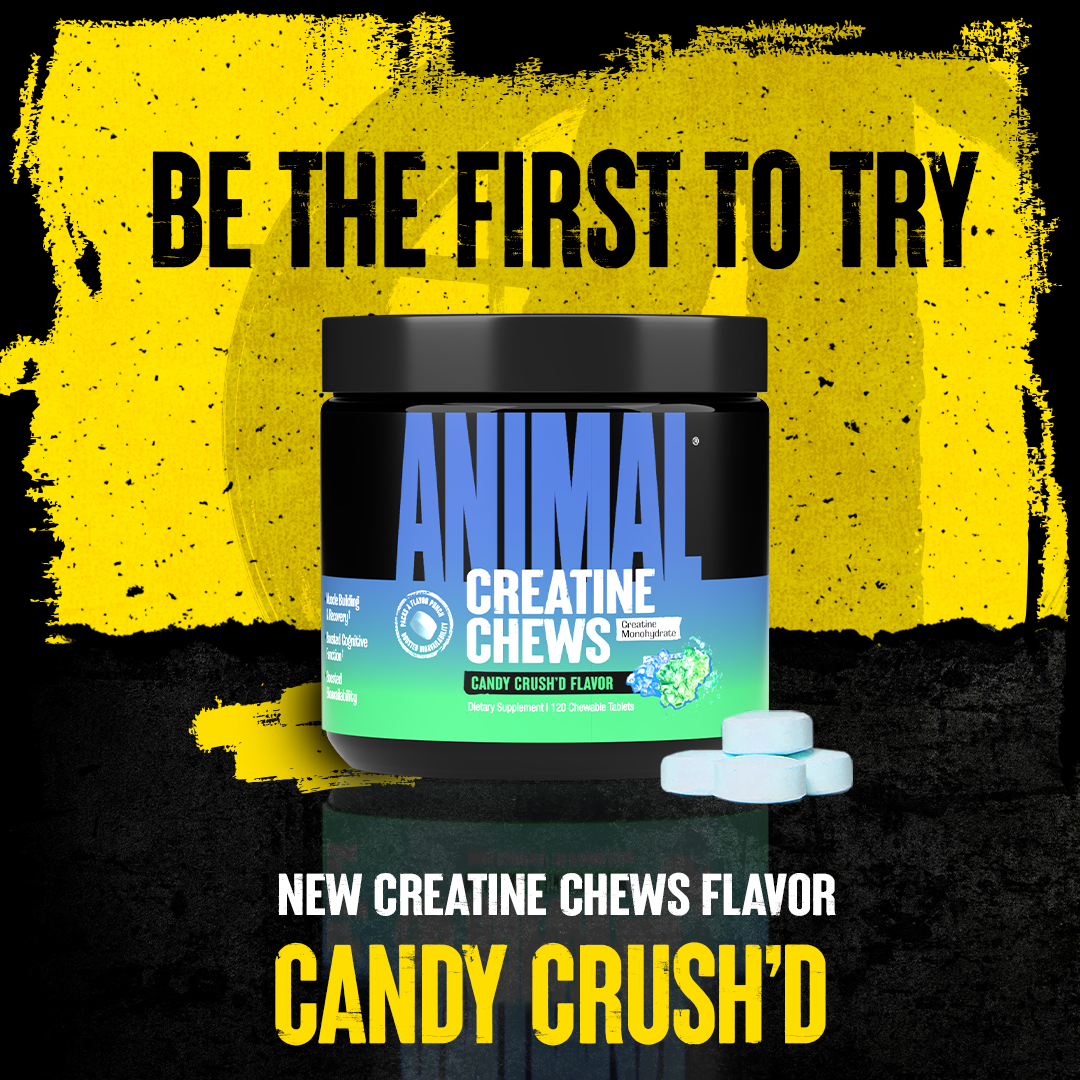 Animal Creatine Chew Candy Crush'd Flavor!