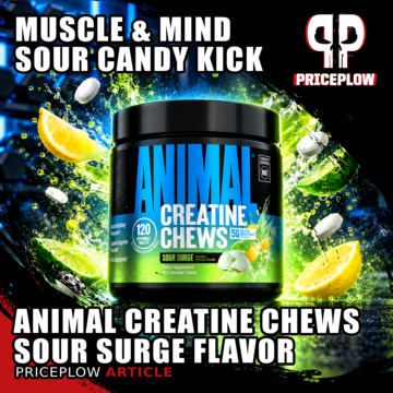 Animal Creatine Chews Gets Sour Surge: Creatine for Muscle and Mind