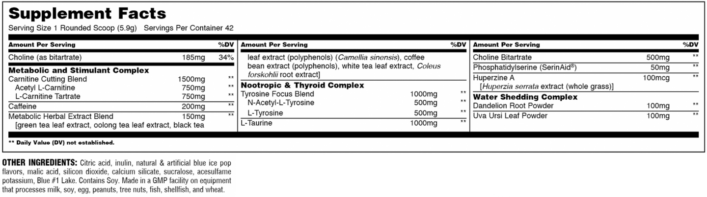 Animal Cuts POWDER: A Fat-Burning Drink for the Athletes at Animal