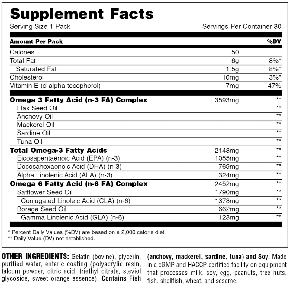 Universal Animal Omega: The Essential Fatty Acid Powerhouse Pak (2024 ...