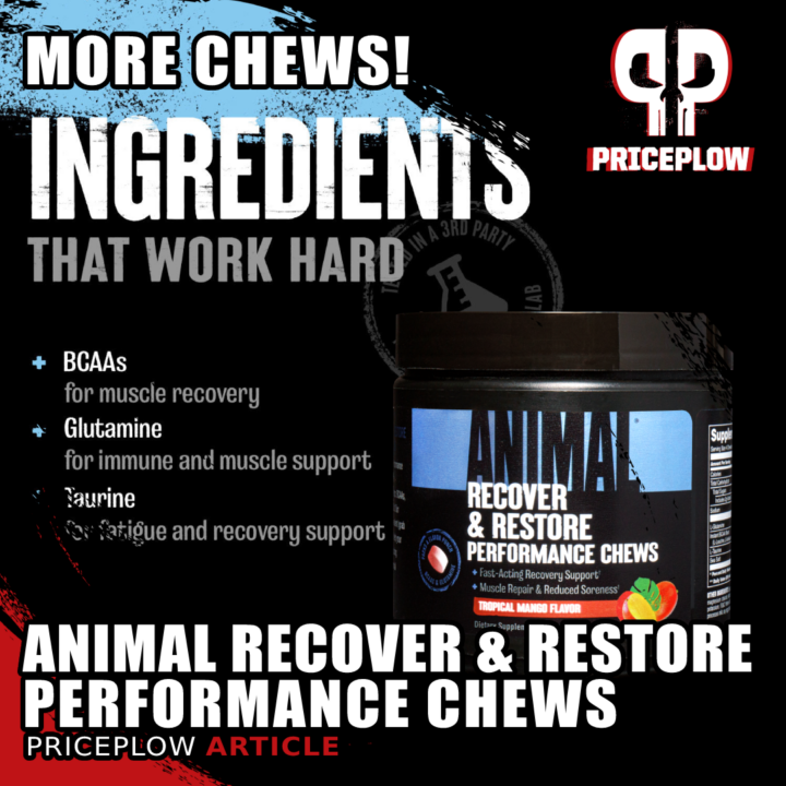 Animal Recovery & Restore Performance Chews: Great-Tasting Glutamine ...