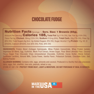 AP Prime Bites Chocolate Fudge Ingredients