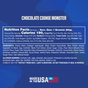 AP Prime Bites Chocolate Cookie Monster Ingredients