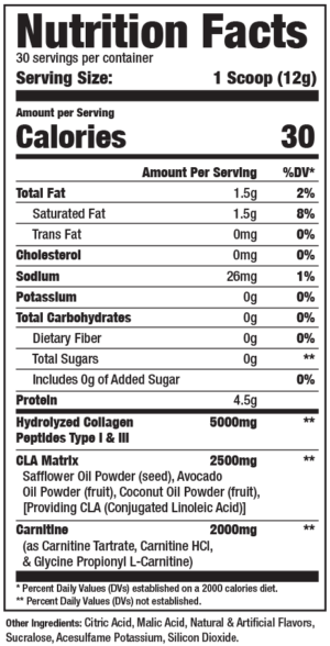 Alpha Prime Supps C3 Collagen Ingredients