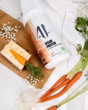 AP Regimen's Vegan Carrot Cake Protein Powder