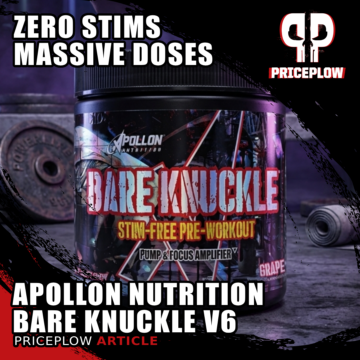 Apollon Nutrition Bare Knuckle V6: Insanely Massive Doses, Zero Stimulants
