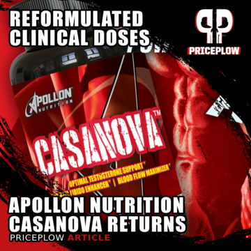 Apollon Nutrition Casanova: 10-Ingredient Male Vitality Formula Upgraded for 2026
