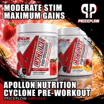 Apollon Nutrition Cyclone: A Powerful Creatine-Driven Pre-Workout for Feel-Good Gains
