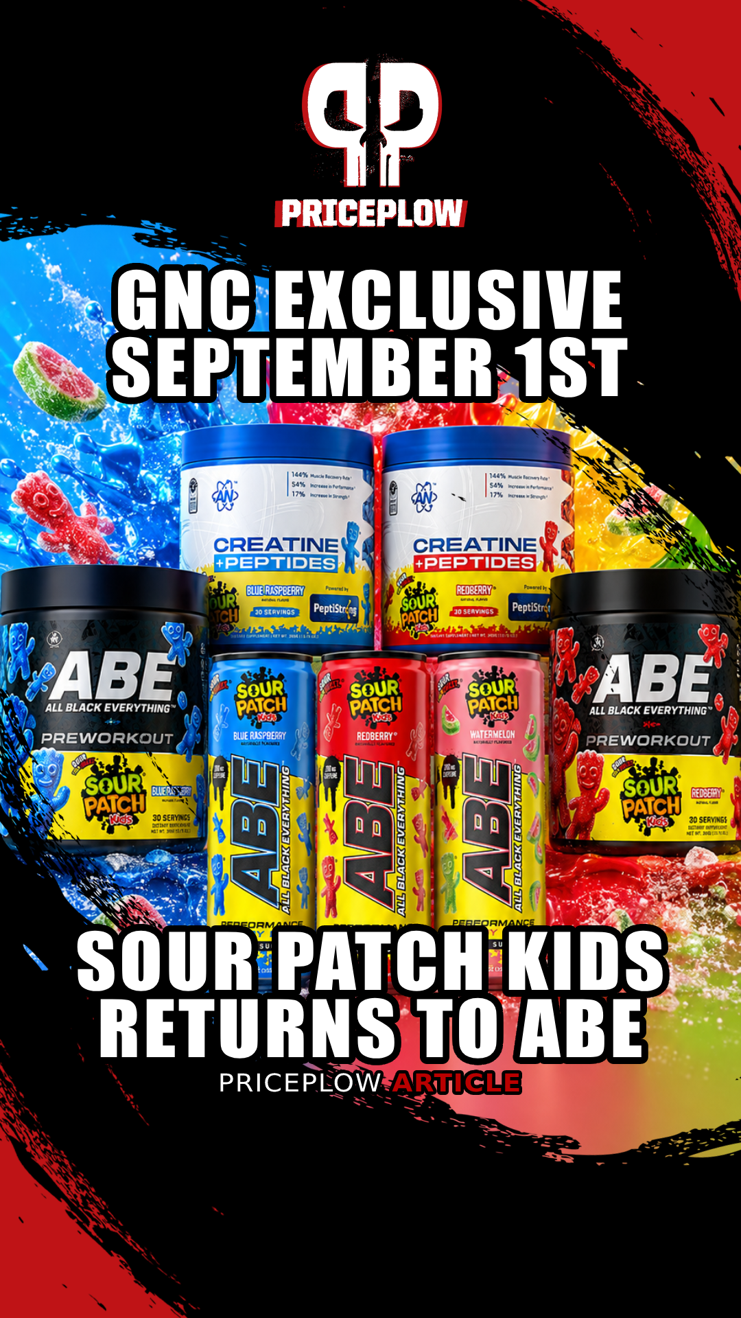 Applied Nutrition Brings Sour Patch Kids Back to GNC in ABE Energy and Pre-Workout