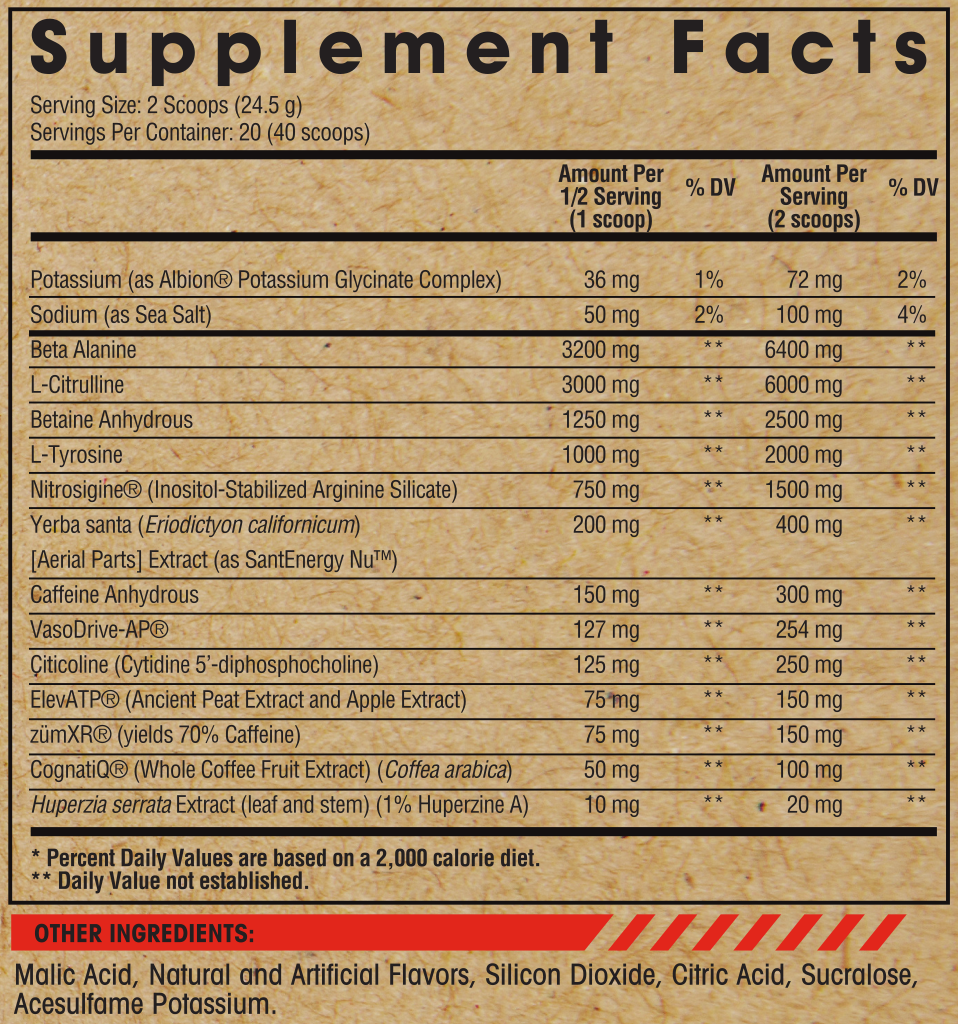 Arms Race Nutrition Harness Evolution Ingredients
