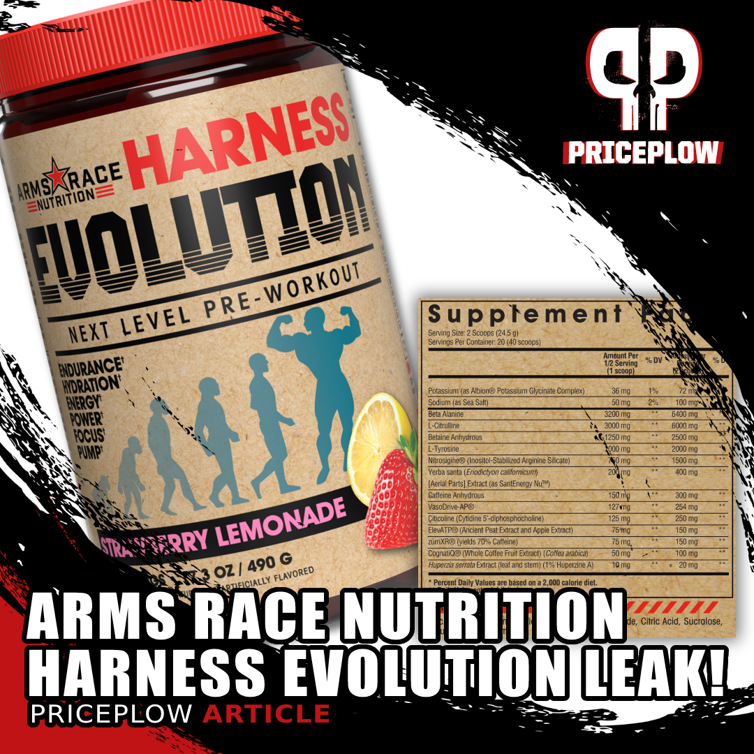 Arms Race Nutrition Harness Evolution Label Leak!