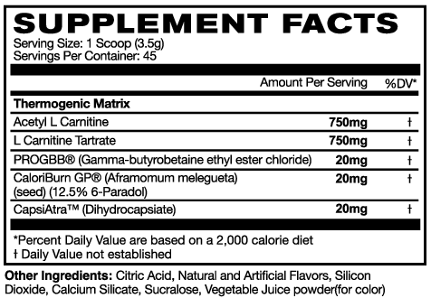AstroFlav DRIP Ingredients