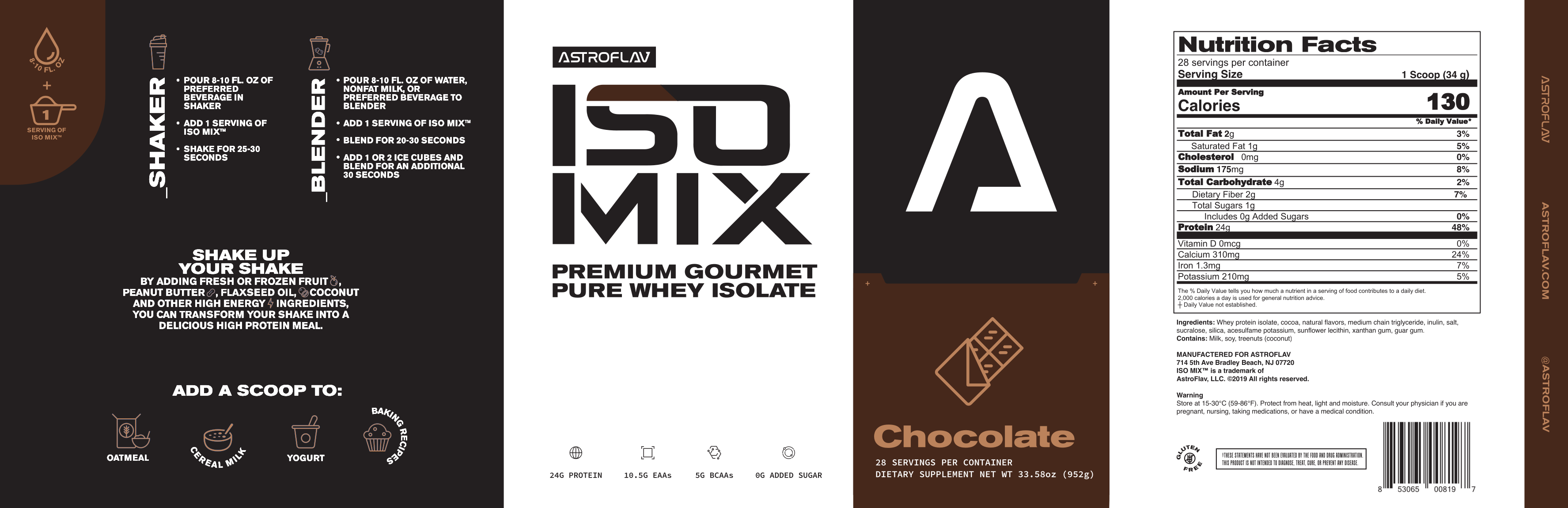 AstroFlav IsoMix Label (Chocolate)