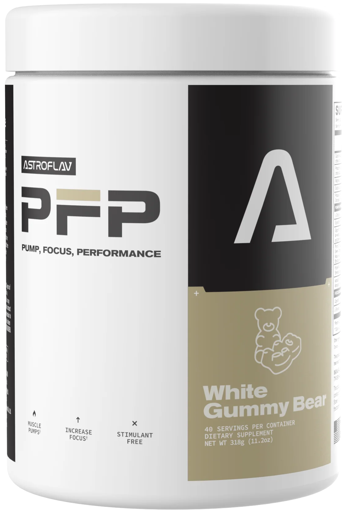 AstroFlav PFP Pre-Workout White Gummy Bear