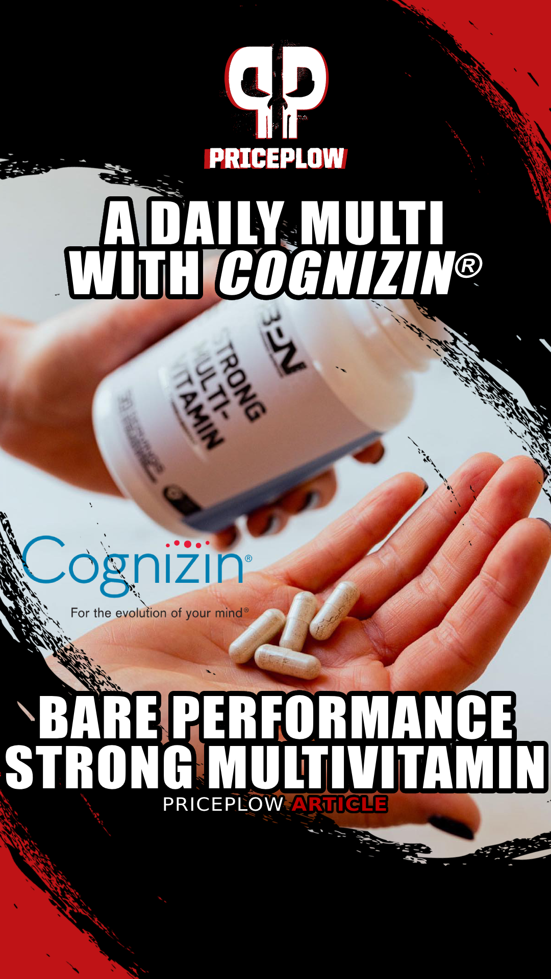 Bare Performance Nutrition Strong Multivitamin with Cognizin