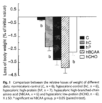 BCAA Weight Loss Severe Caloric Restriction