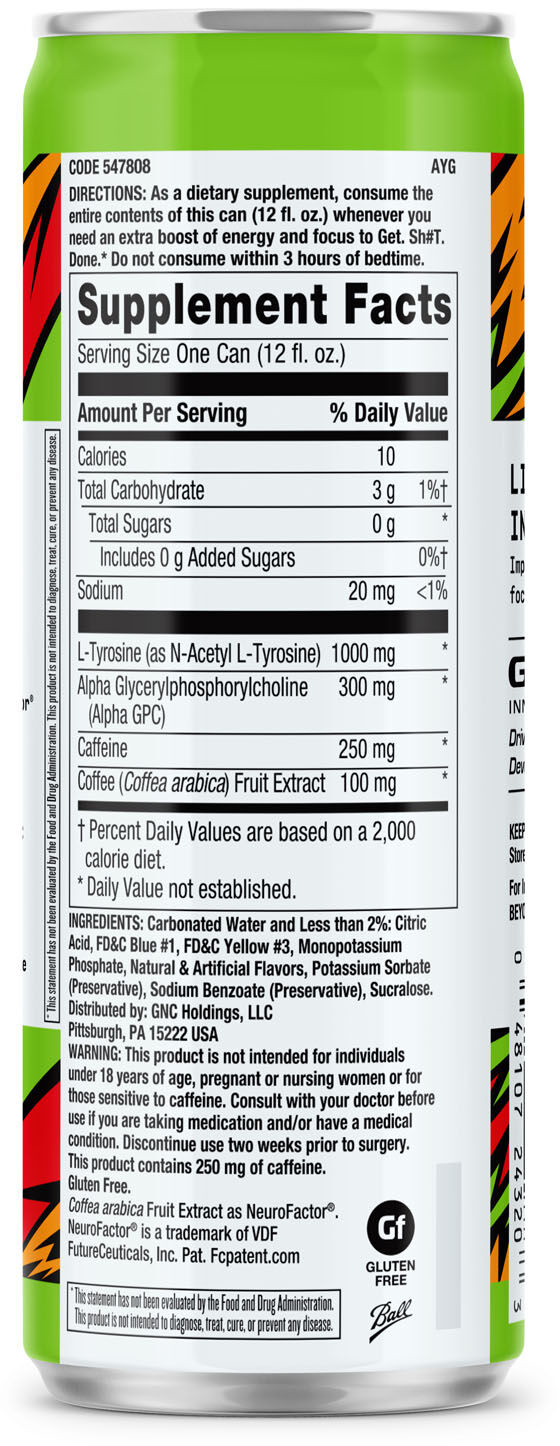 Beyond Raw LIT Charged Ingredients and Nutrition Facts