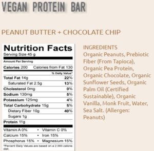 Bhu Fit Vegan Ingredients