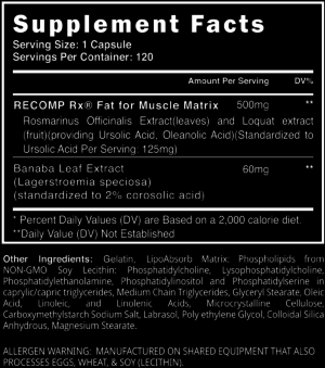Blackstone Labs Recomp RX Ingredients