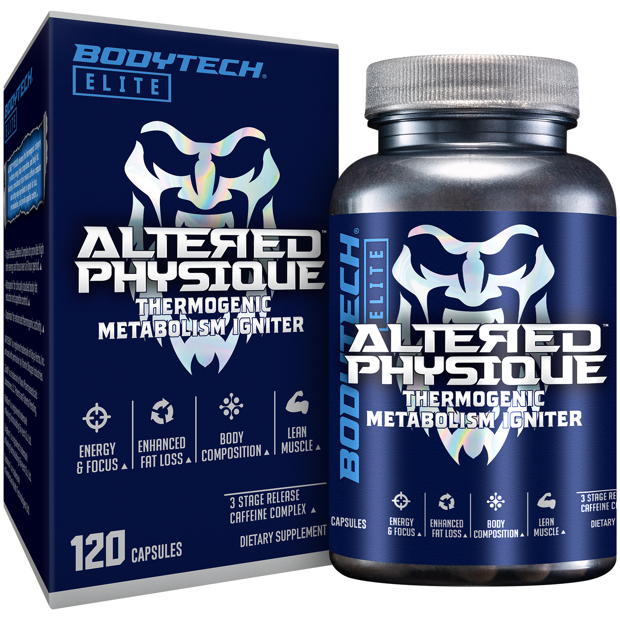 BodyTech Elite Altered Phyisque Box and Bottle