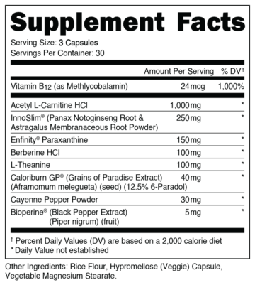 Bucked Up BUCK NAKED: Mood-Boosting Fat Burner Made with enfinity