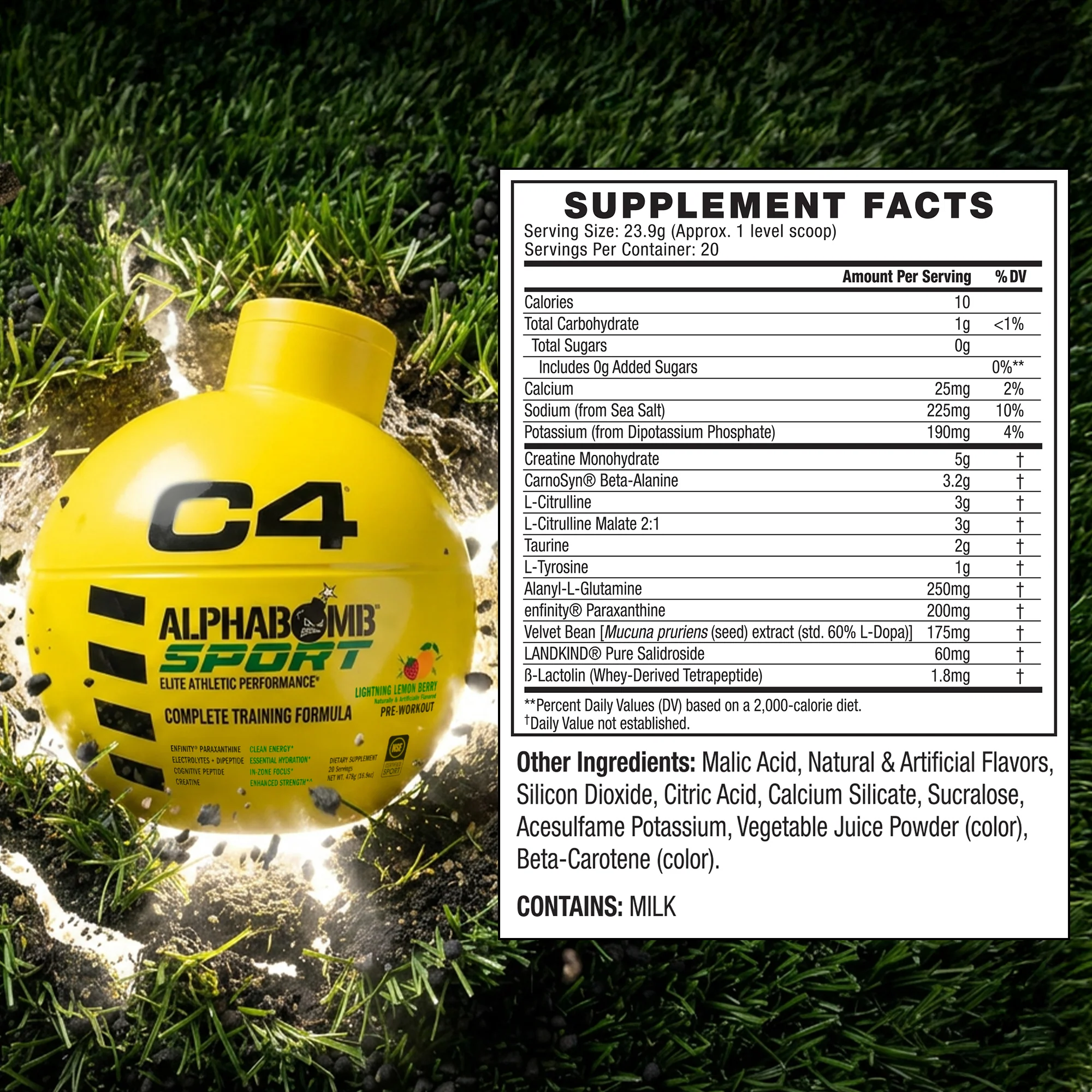 Cellucor C4 AlphaBomb Sport Ingredients