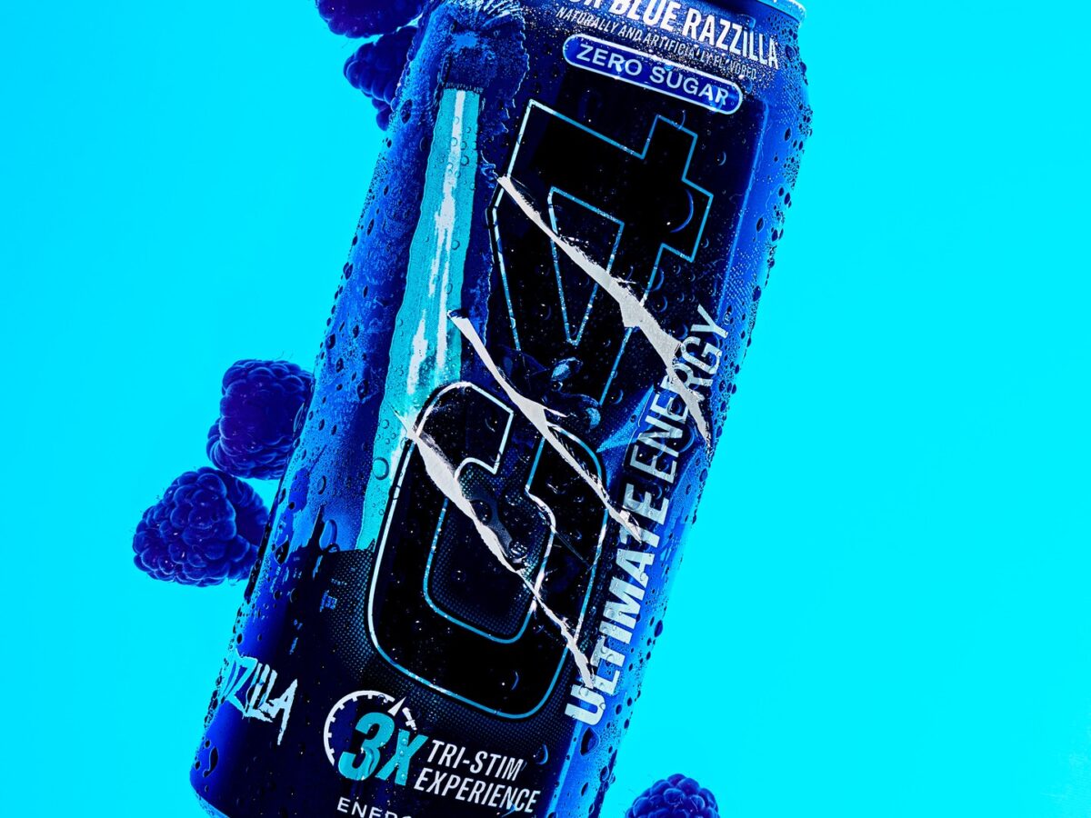C4 Ultimate Energy x Godzilla: Sour Blue Razzilla Brings Monster