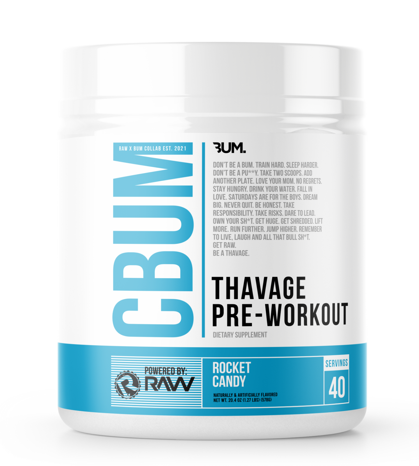 Chris Bumstead’s CBUM Thavage PreWorkout A Pre Fit For Thavages